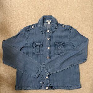 Lightweight Cropped, Boxy denim Westport jacket in XS
